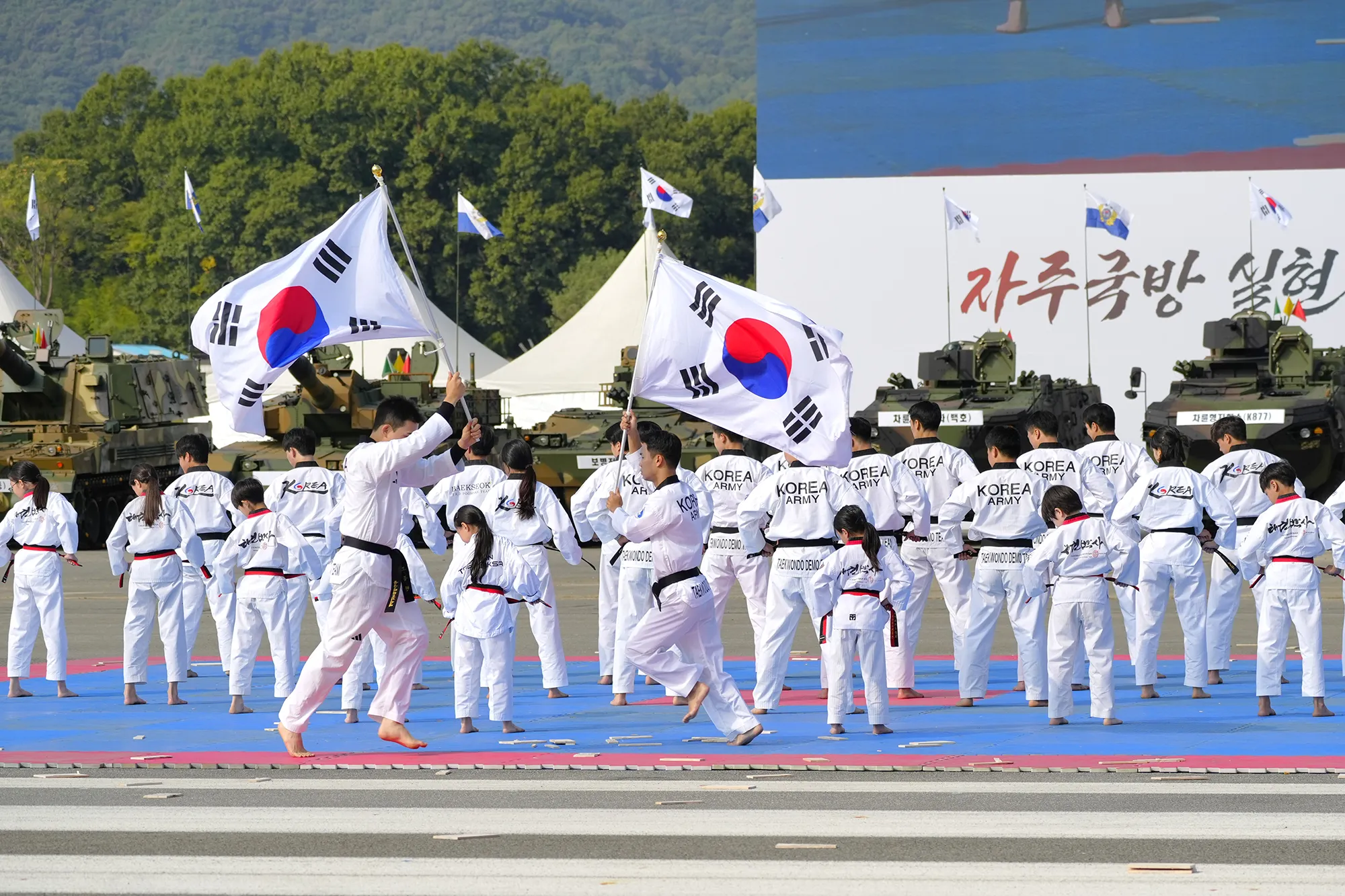 국군의날_민군 통합 태권도 시범