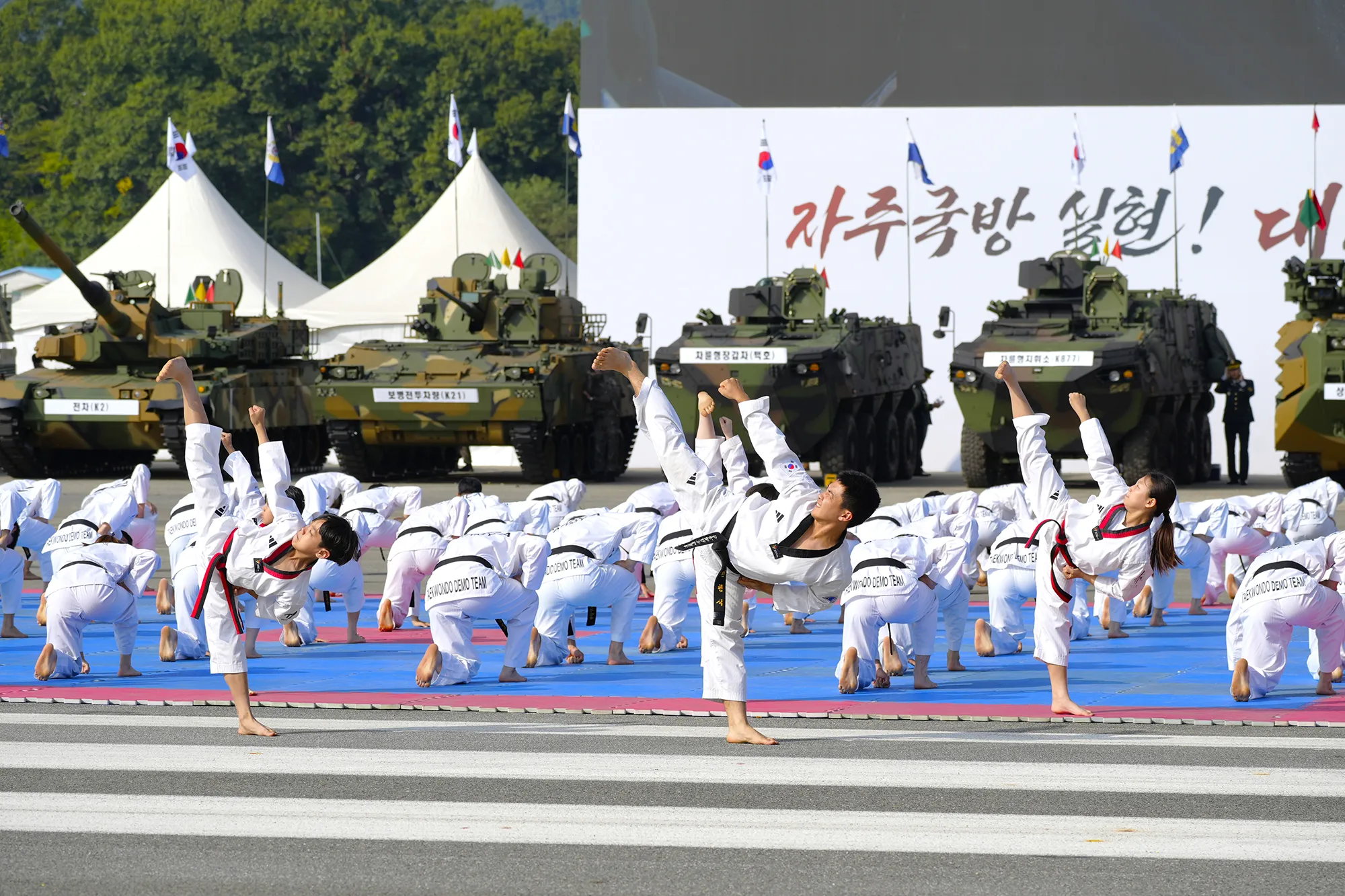 국군의날_민군 통합 태권도 시범