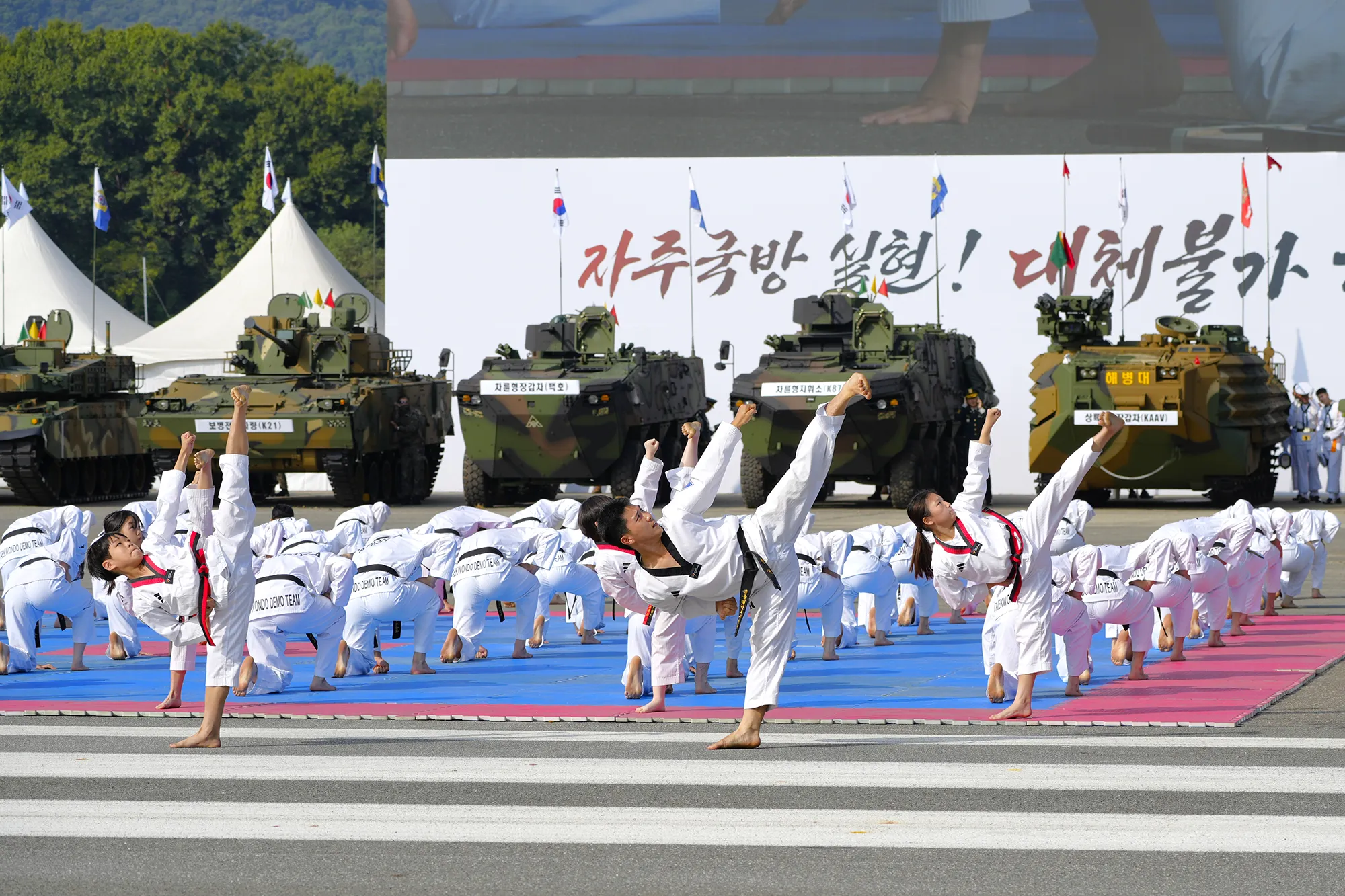 국군의날_민군 통합 태권도 시범