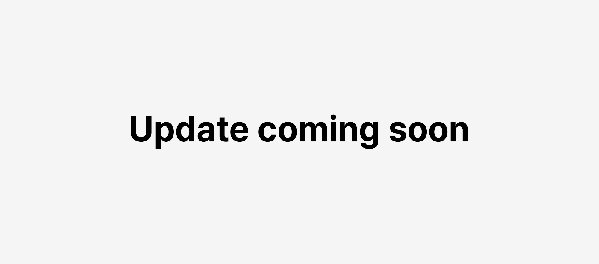 coming soon